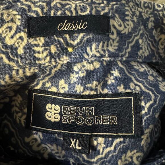 Reyn Spooner Classic Hawaiian Shirt Diagonal Lahaina Men's Size XL Casual - Picture 8 of 9